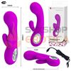 Vibrador con estimulacion clitorial y carga USB